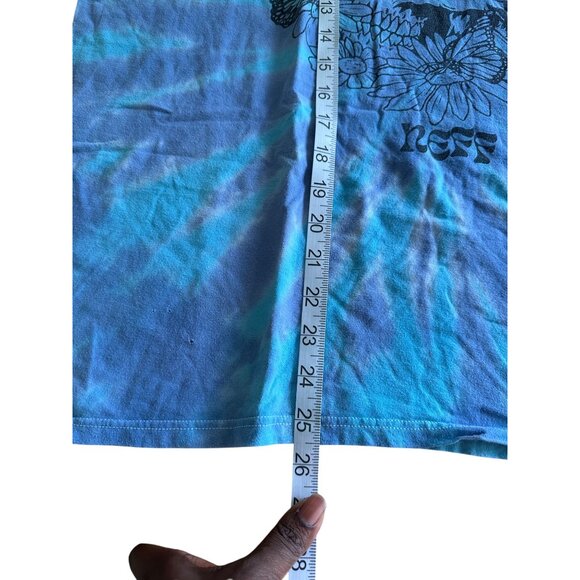 Neff XXL Blue Tie Dye T-Shirt With Skull & Flower Graphic 100% Cotton READ - Picture 4 of 7